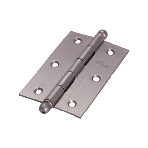 Dobradiça Ferro 3.1/2x2.3/8 Cromo Acetinado Belenus