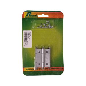 Dobradiça Ferro 2.1/2x1.11/16 Cromo Acetinado Belenus