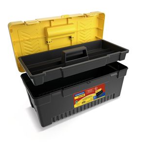 Caixa Plástica Para Ferramentas 20" Com Bandeja Removível Tramontina
