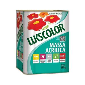 Massa Acrílica Branco 25kg Lukscolor