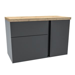 Toucador Castellon Ii Sem Cuba 80cm Preto Darabas