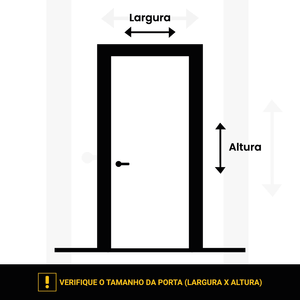 Porta Es-101 Lisa Prime Branco 82 Fechadura/Rqe Batente-11 Pinus Direita Sidney Esquadrias