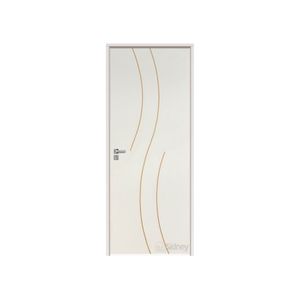 Porta Es-101 Lisa Prime Branco 82 Fechadura/Rqe Batente-11 Pinus Esquerdo Sidney Esquadrias