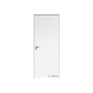 Porta Lisa Padrão Imbuia Prime Branco 82 Fechadura/Rqe Batente-11 Pinus Direita Sidney Esquadrias