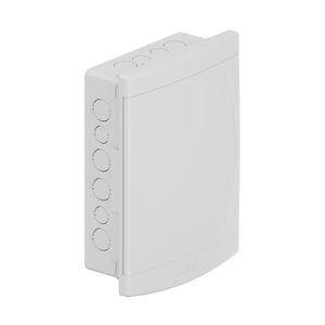 Quadro De Distribuição Embutir 12/16 Disj Porta Branca Com Barramento Tigre