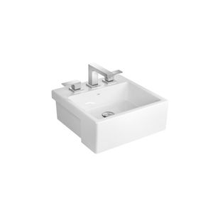 Cuba Semiencaixe Quadrada Com Mesa 420mm Branco Deca