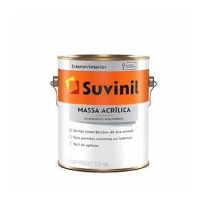 Massa Acrílica Branco 5.5kg Suvinil