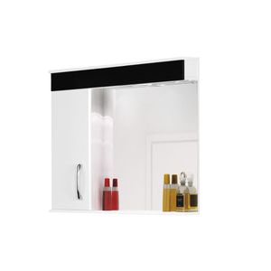Espelheira Viena 1 Lâmpada Led 59.5cm Preto Aj Rorato