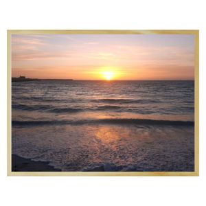 Quadro Com Vidro 65x85cm Pôr-Do-Sol I Kapos