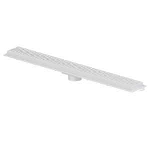 Ralo Linear 70cm Flat Grelha Branca Tigre