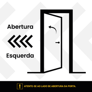 Porta Lisa Amescla Fechadura Comum Batente-10 210x082 Lado Esquerdo Sidney Esquadrias