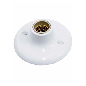 Plafon E27 Em Porcelana 100w 1 Lâmpada Branca Taschibra