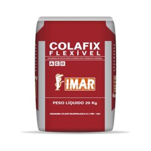 Argamassa 20kg Acii Flexível Interna E Externa Cinza Proteção Na Obra Colafix