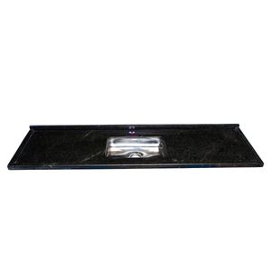 Placa Pia Elegance Cuba Funda Preto Sao Gabriel 1.20m Venturini