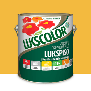 Tinta Piso Lukspiso Amarelo Demarcacao 3.6l Lukscolor