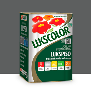 Tinta Piso Lukspiso Cinza Chumbo 18l Lukscolor