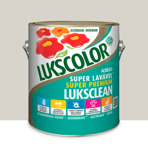 Tinta Acrilica Luksclean Semibrilho Branco Gelo 3.6l Lukscolor