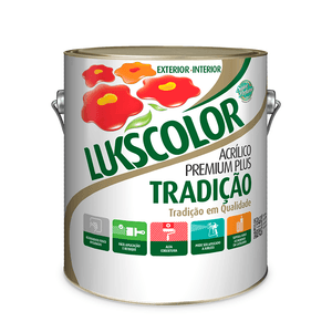 Tinta Premium Acrílica Tradição Flamingo 3.6l Lukscolor