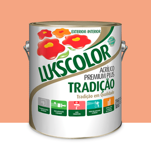 Tinta Premium Acrílica Tradição Flamingo 3.6l Lukscolor