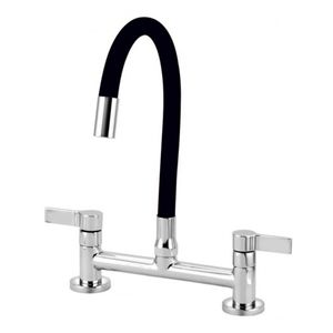 Misturador Cozinha 1256 C62 Mesa Bica Flex Preto  Esteves