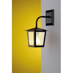 Arandela Colonial Quadrada Pequena L-2-B 1 Lâmpada E27 Preto Ideal