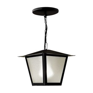 Pendente Aço Fosfatizado L-4-C Preto 1 Lâmpada E27 Ideal
