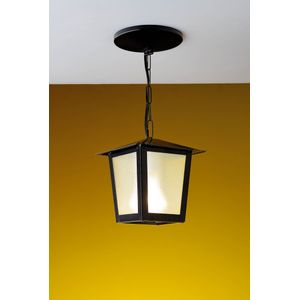 Pendente Aço Fosfatizado L-2-C Preto 1 Lâmpada E27 Ideal