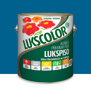 Tinta Piso Lukspiso Azul 3.6l Lukscolor