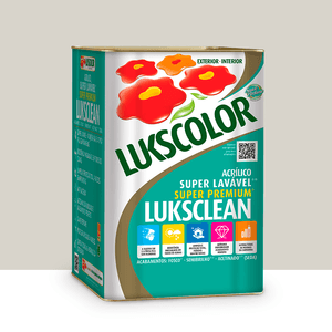 Tinta Acrilica Luksclean Semibrilho Branco Gelo 18l Lukscolor