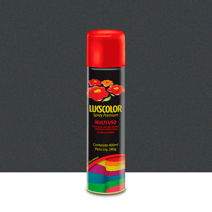 Spray Premium Multiuso Preto Metal 400ml Lukscolor