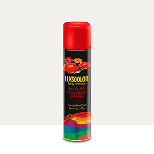 Spray Premium Multiuso Branco Fosco 400ml Lukscolor