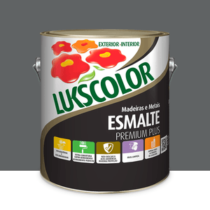 Esmalte Sintetico Brilhante Cinza Escuro 3.6l Lukscolor