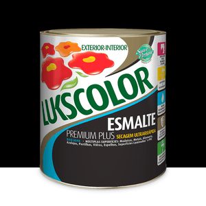 Esmalte Base Agua Acetinado Preto Efeito Lousa 900ml Lukscolor