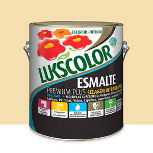 Esmalte Base Agua Brilhante Marfim 3.6l Lukscolor