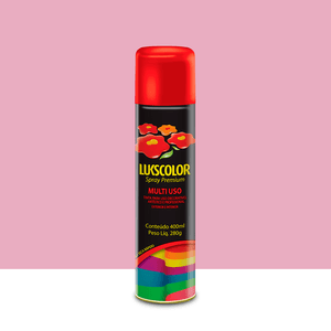 Spray Premium Multiuso Rosa Brilho 400ml Lukscolor