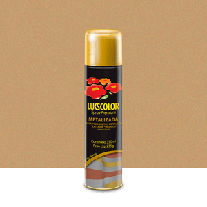 Spray Premium Metalizada Ouro Externo 350ml Lukscolor