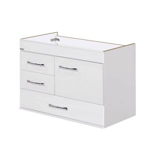 Toucador Mônaco Suspenso 2 Gavetas/Gavetão 79.5cm Branco Aj Rorato