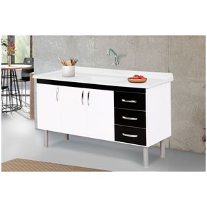 Gabinete Tóquio 144.2cm Preto Aj Rorato