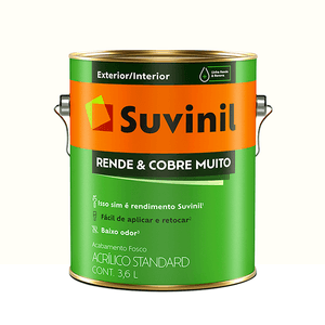 Tinta Rende&Cobre Muito Branco Neve 3.6l Suvinil