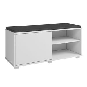 Banco 1 Porta 1 Almofada Branco Mdp 15mm Brv Moveis