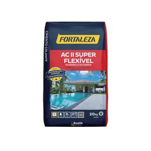 Argamassa 20kg Acii Super Flexível Interno E Externo Cinza Proporciona Acabamento Uniforme Fortaleza