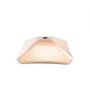 Cuba De Vidro Quadrada 34cm Cobre Construmarcas