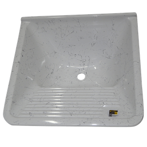 Tanque Alvenaria 60x57 39lt Granitado Eco Branco Corso