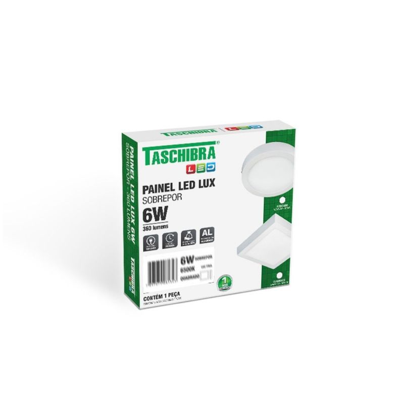 Painel_Led_Lux_Quadrado_Sobrepor_6w_3000k_Autovolt__Taschibra_102194205jpg