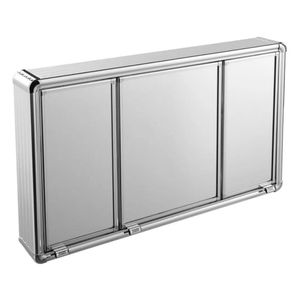 Armário Plastico Com Perfil Alumínio Sobrepor 73x45cm Astra