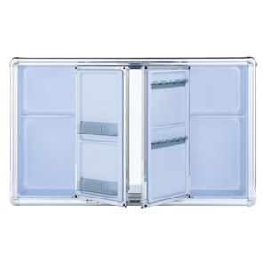 Armário Plastico Com Perfil Alumínio Sobrepor 73x45cm Astra