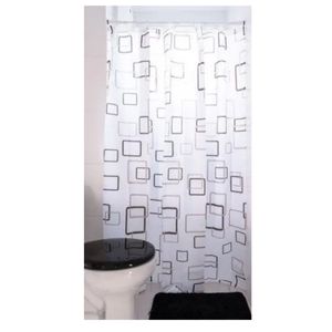 Cortina Para Box Poliéster 1,80 X 1,80 Cm Quadrados Astra