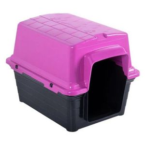 Casinha E Caminha Para Cachorros 60 X 47 X 45 Cm Rosa Pet Astra