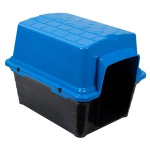 Casinha E Caminha N° 3 Para Cachorros 60 X 47 X 45 Cm Azul Pet Astra