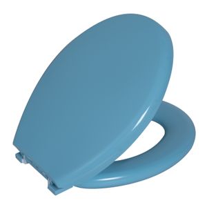 Assento Sanitário Oval Almofadado  Azul 1 Astra
